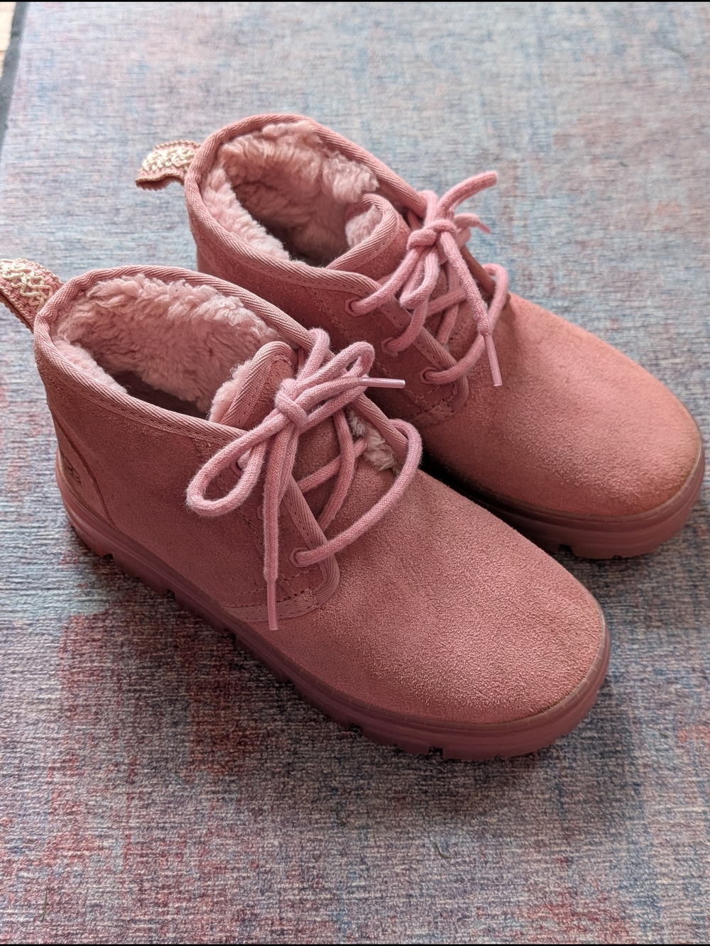 Women's Pink Suede UGG Neumel Clear Boots
